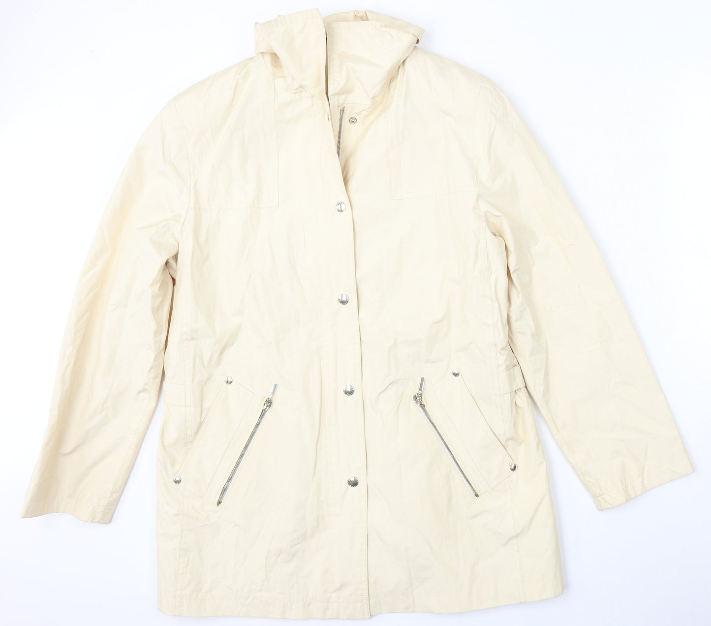 Concept UK Womens Yellow   Jacket  Size 12  Button