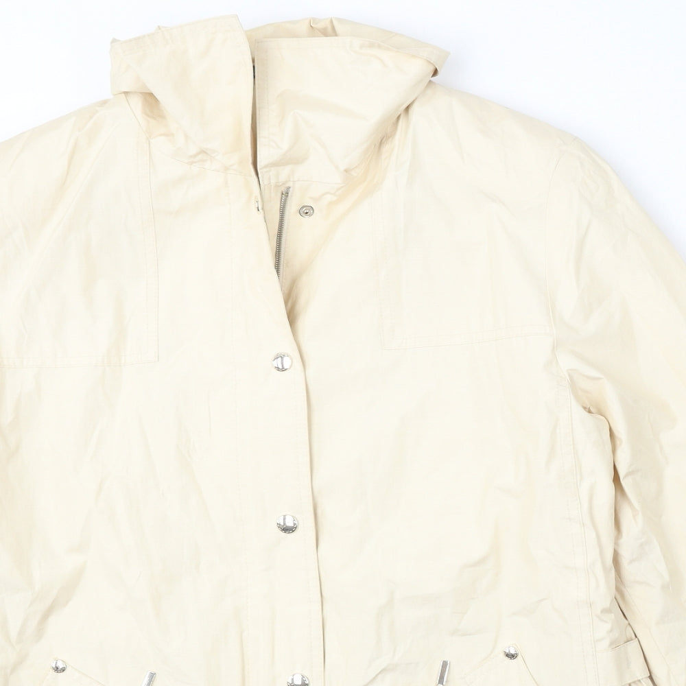 Concept UK Womens Yellow   Jacket  Size 12  Button