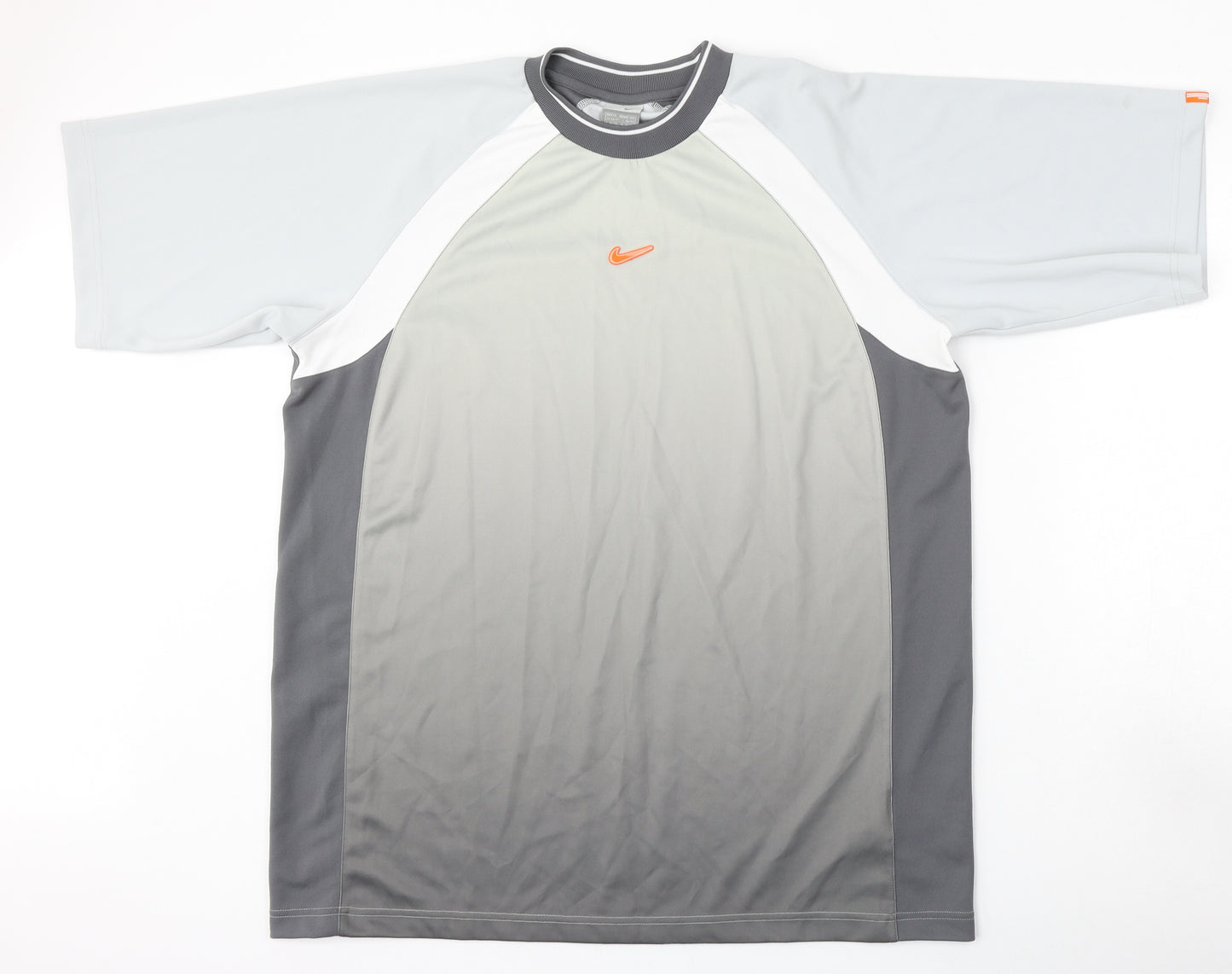 Nike Mens Grey  Polyester  T-Shirt Size XL Round Neck