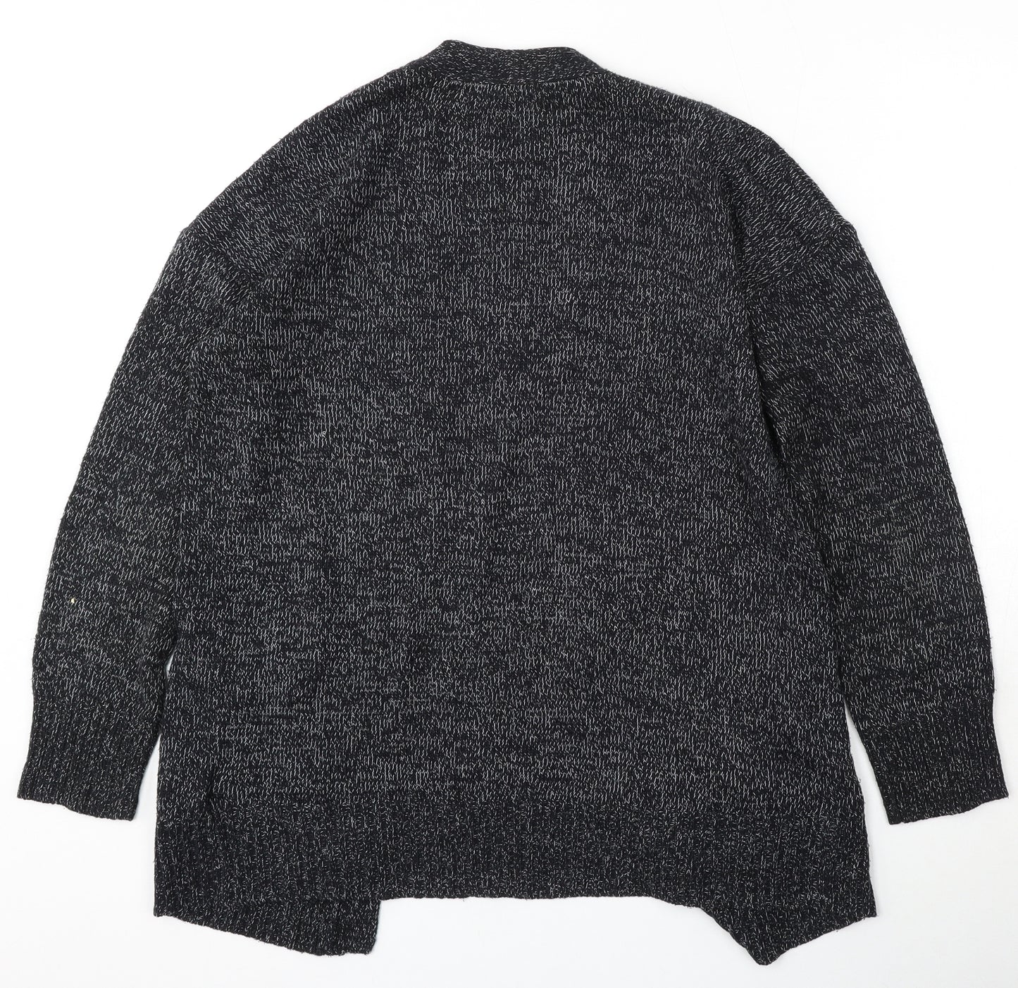 Divided by H&M Womens Grey V-Neck  Acrylic Cardigan Jumper Size S