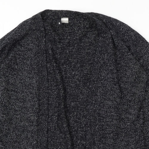 Divided by H&M Womens Grey V-Neck  Acrylic Cardigan Jumper Size S