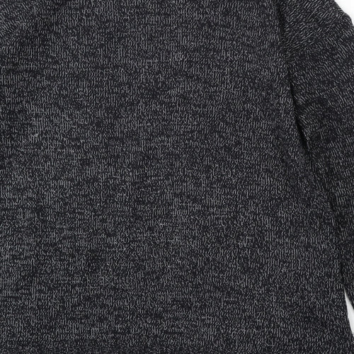 Divided by H&M Womens Grey V-Neck  Acrylic Cardigan Jumper Size S