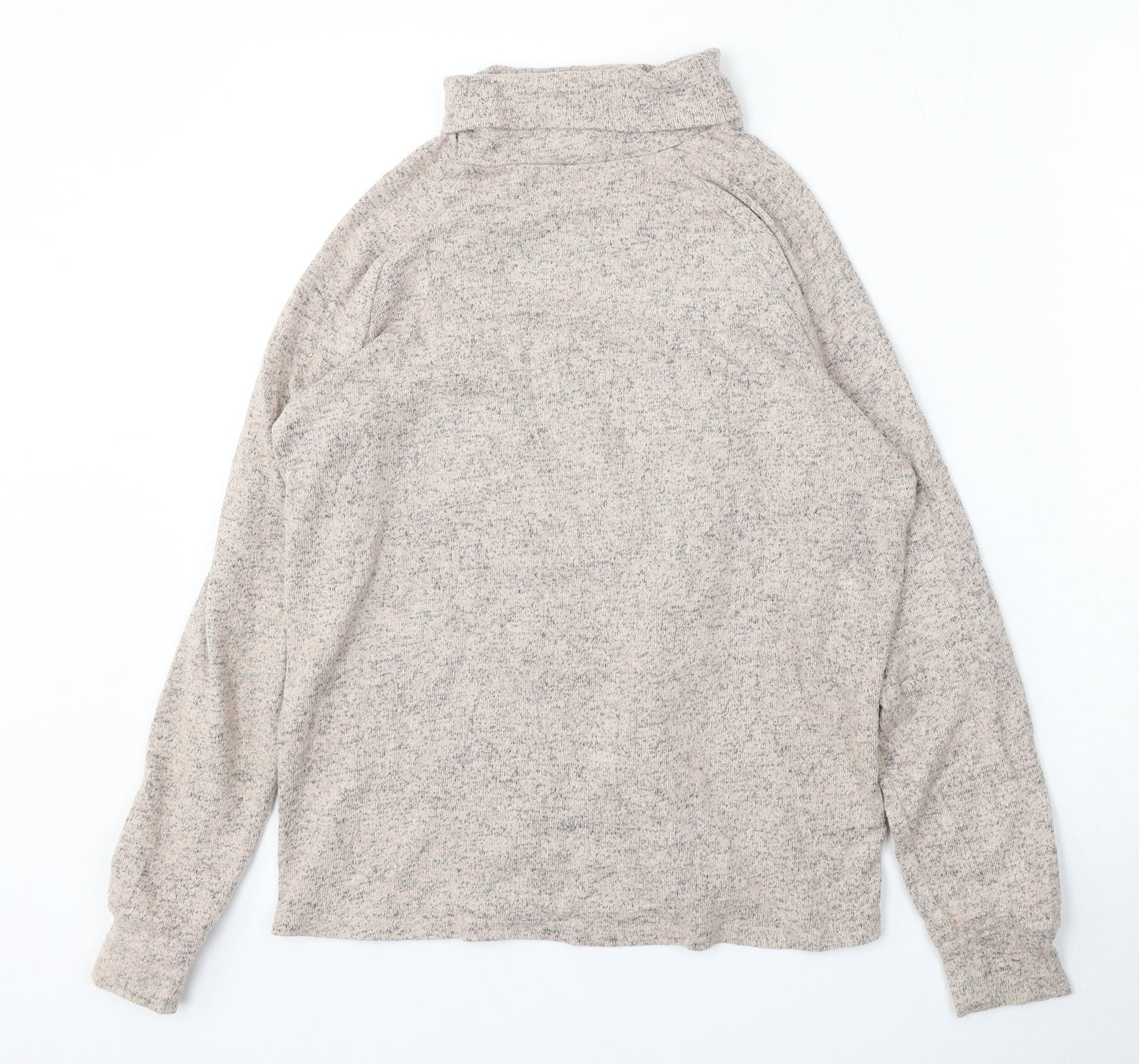 NEXT Womens Beige Roll Neck  Viscose Pullover Jumper Size 10
