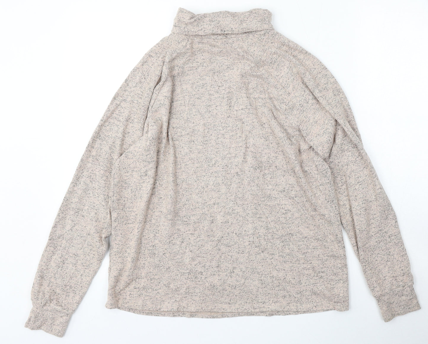 NEXT Womens Beige Roll Neck  Viscose Pullover Jumper Size 10