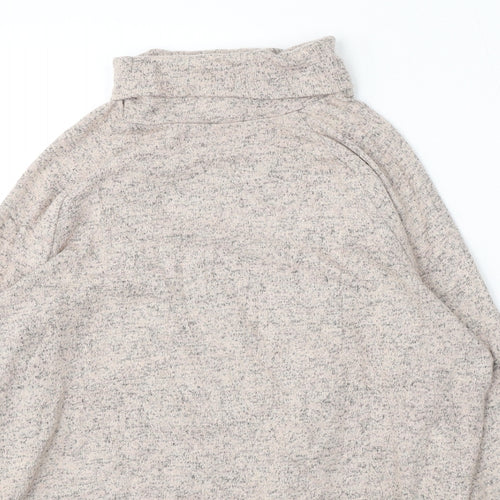 NEXT Womens Beige Roll Neck  Viscose Pullover Jumper Size 10