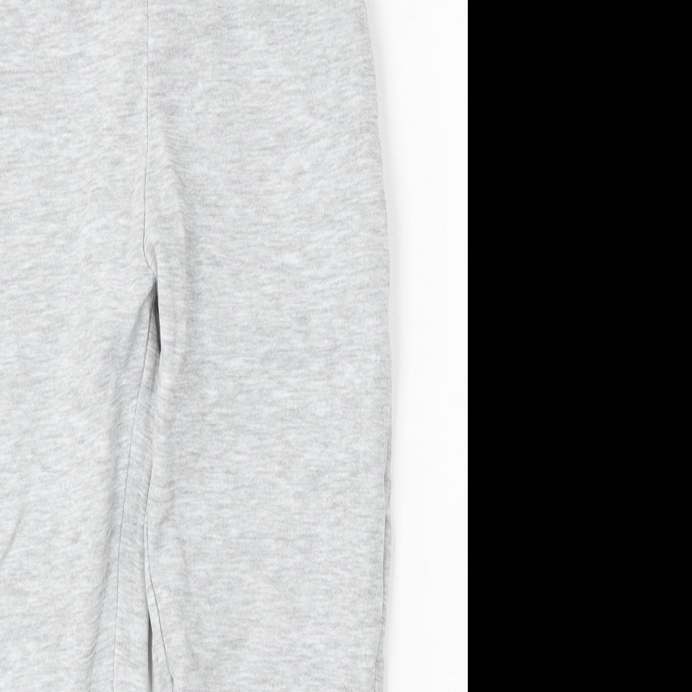Marks and Spencer Boys Grey  Cotton Jogger Trousers Size 7-8 Years  Regular