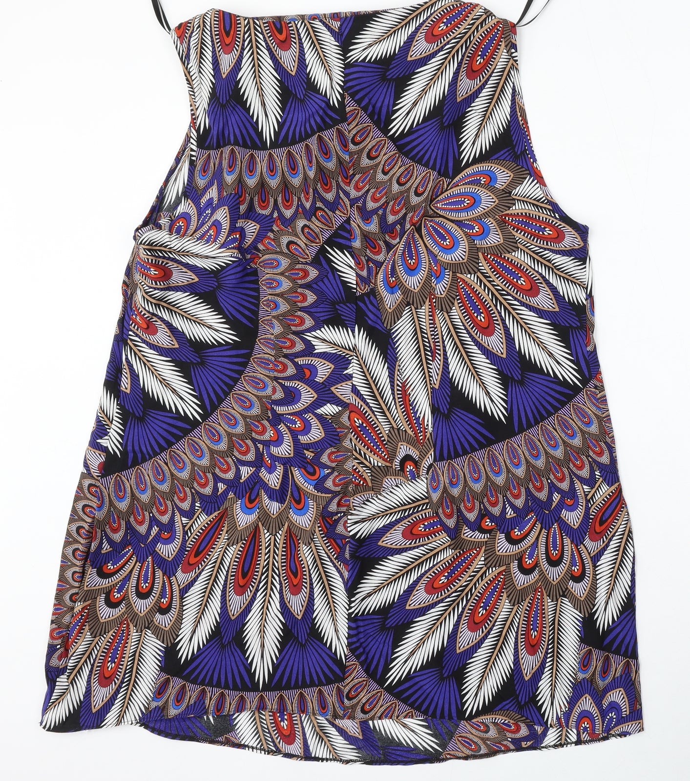 Evie Womens Purple Floral Viscose Shift  Size 20  Round Neck