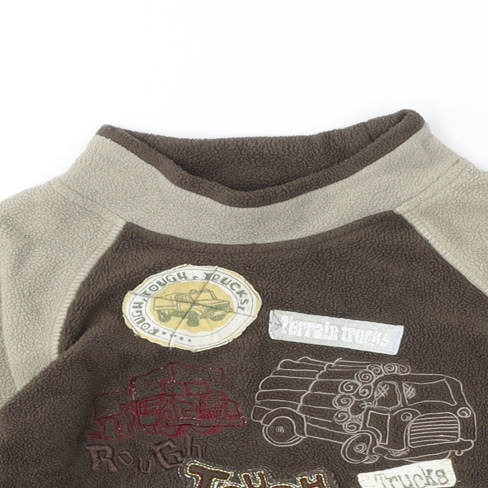 George Boys Beige  Polyester Pullover Sweatshirt Size 2-3 Years