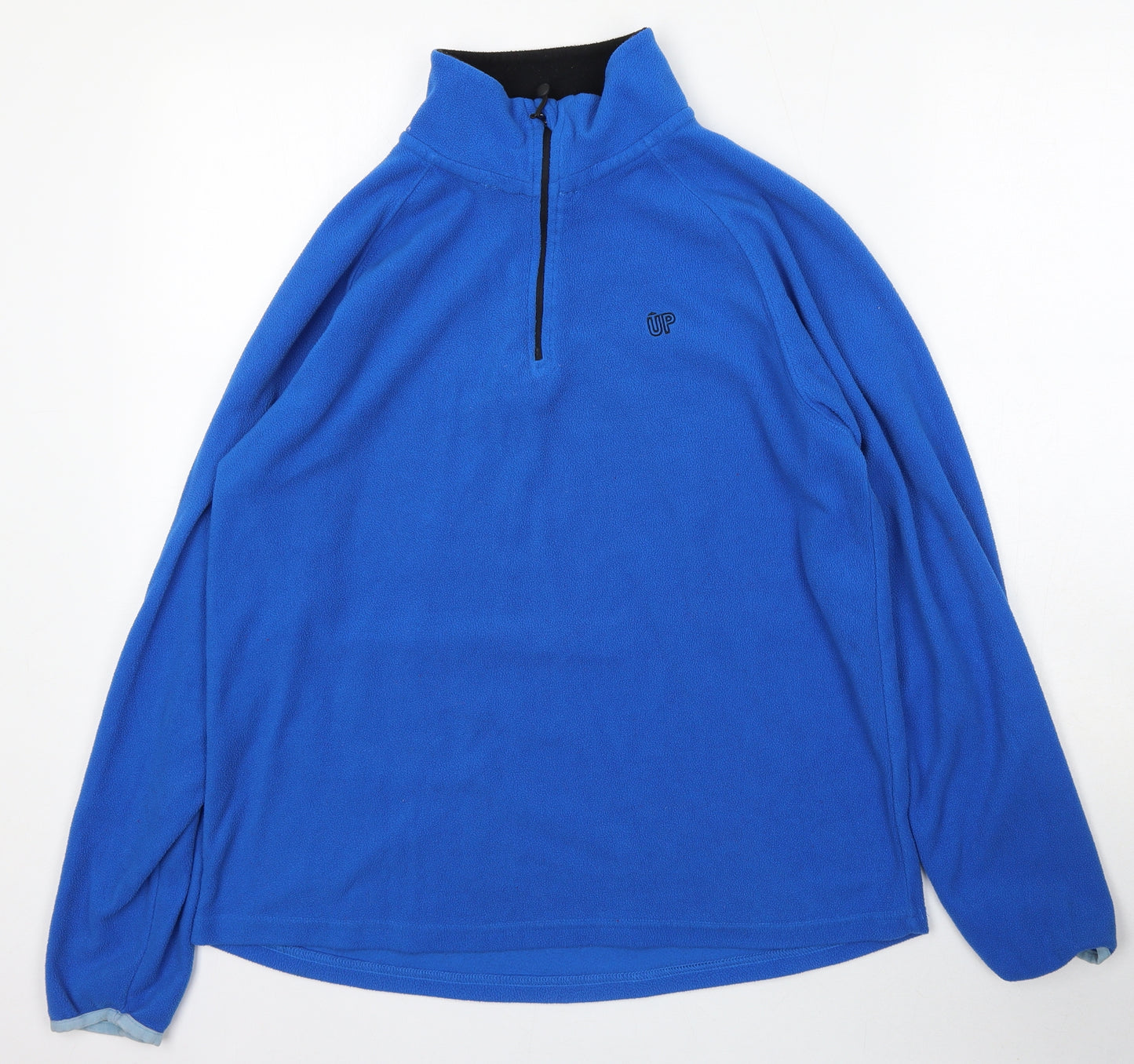 Universal People Womens Blue  Polyester Pullover Sweatshirt Size L  Zip