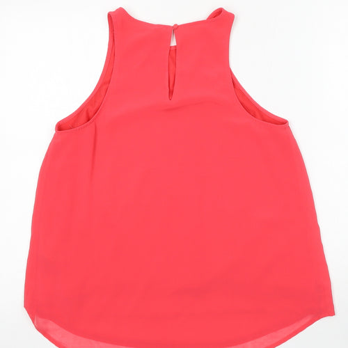 Divided by H&M Womens Red  Polyester Camisole Tank Size 8 Round Neck
