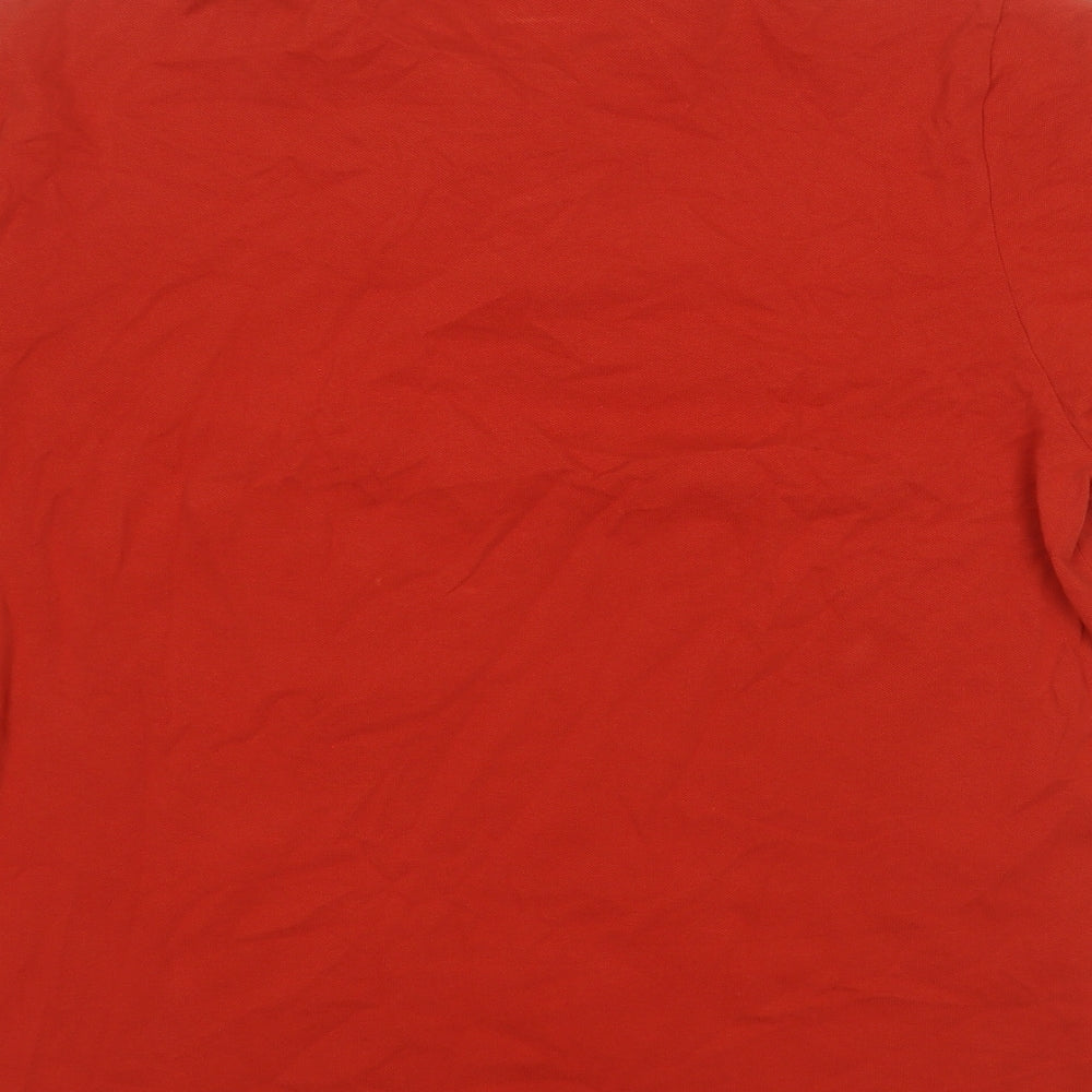 NEXT Mens Orange  Cotton  Polo Size XL Collared