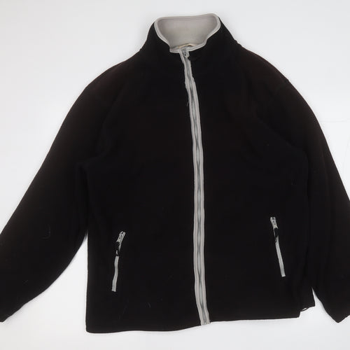 zantos Mens Black   Jacket  Size M  Zip