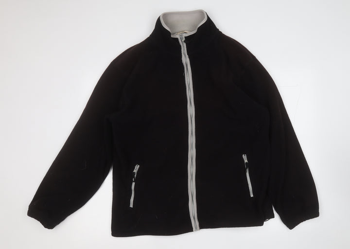zantos Mens Black Jacket Size M Zip