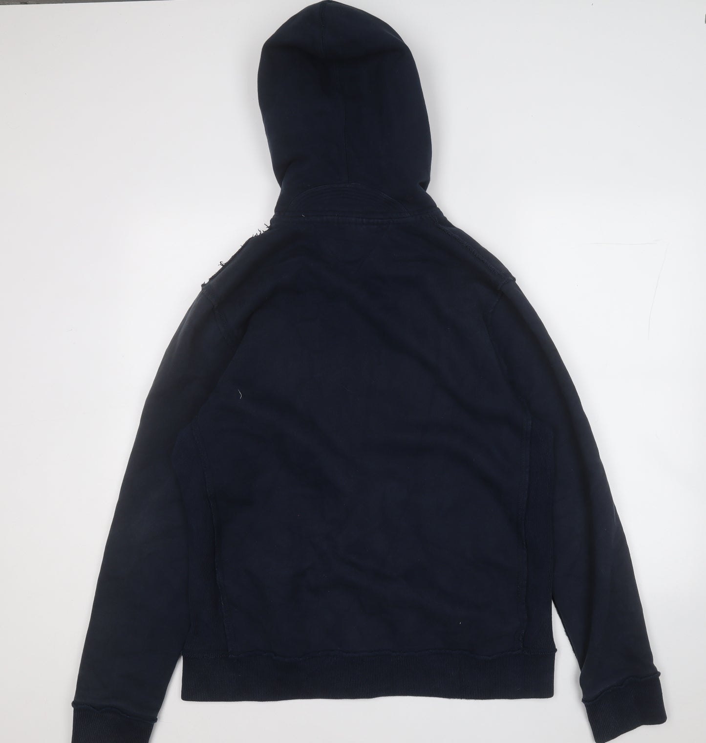 Hilfiger Denim Mens Blue  Cotton Pullover Hoodie Size XL