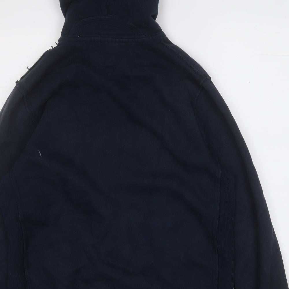 Hilfiger Denim Mens Blue  Cotton Pullover Hoodie Size XL