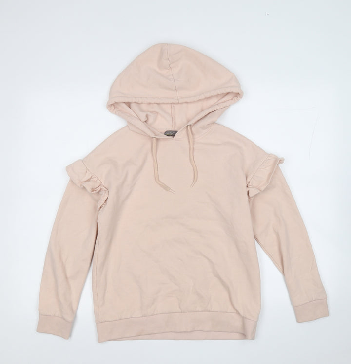 Papaya Womens Pink  Cotton Pullover Hoodie Size XS