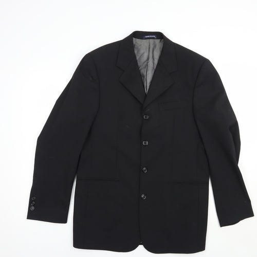 River Island Mens Black  Polyester Jacket Blazer Size 38