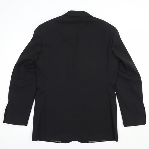 River Island Mens Black  Polyester Jacket Blazer Size 38