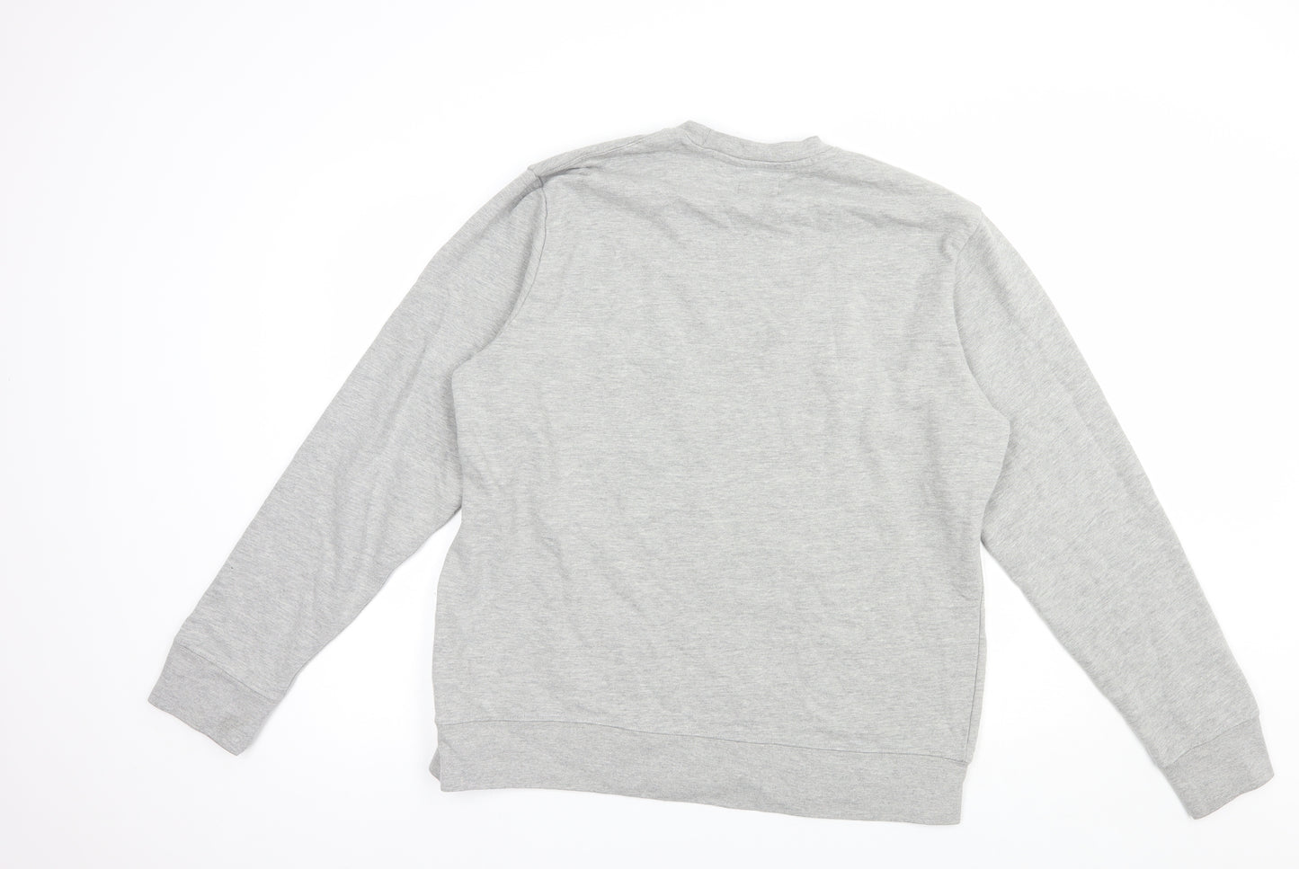 Champion Mens Grey  Cotton Pullover Sweatshirt Size L