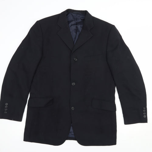 Hugo James Mens Black  Polyester Jacket Blazer Size 40