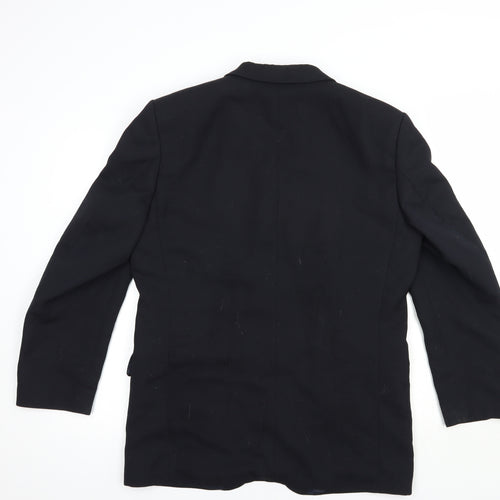 Hugo James Mens Black  Polyester Jacket Blazer Size 40