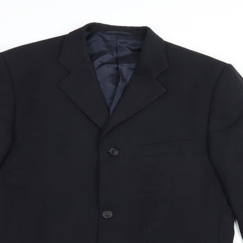 Hugo James Mens Black  Polyester Jacket Blazer Size 40