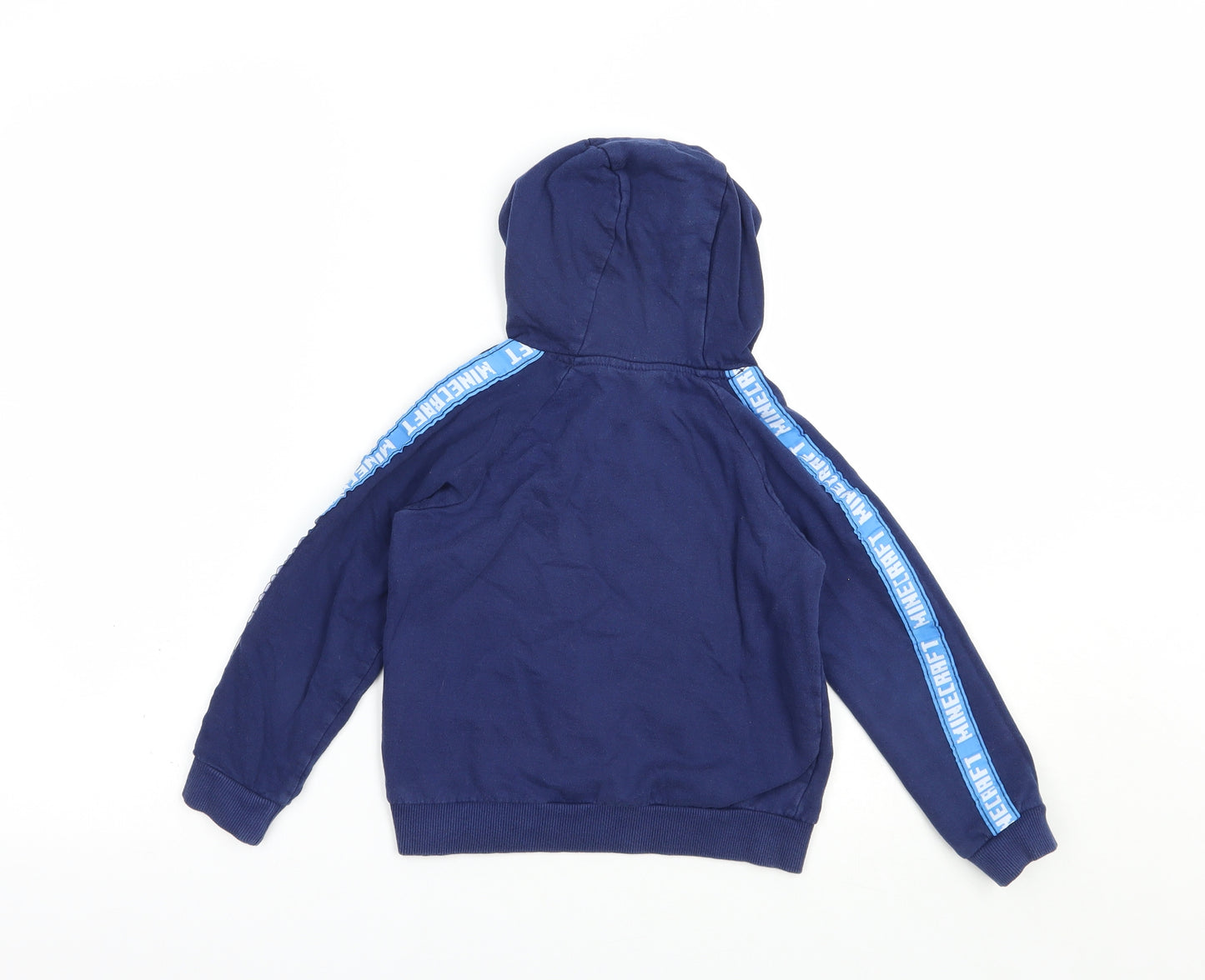 Pep & Co Girls Blue  Cotton Pullover Hoodie Size 5-6 Years  Pullover - Minecraft