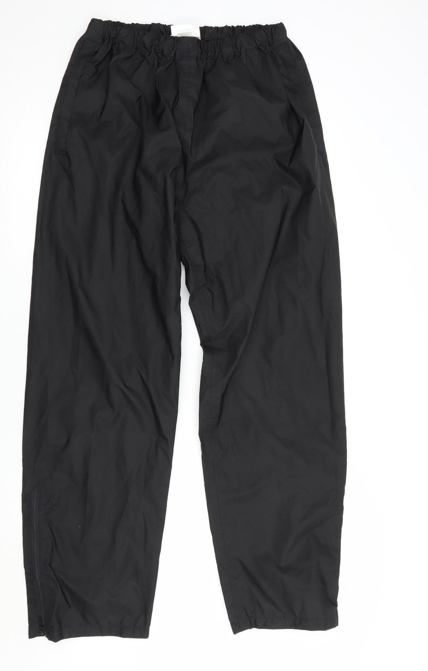 Preworn Mens Black  Nylon Rain Trousers Trousers Size M L33 in Regular