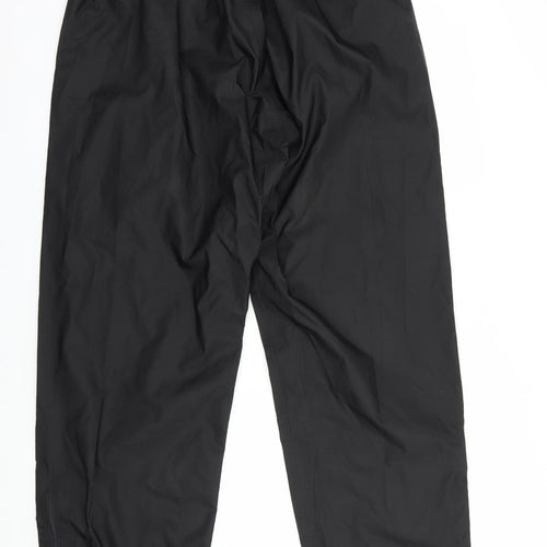Preworn Mens Black  Nylon Rain Trousers Trousers Size M L33 in Regular
