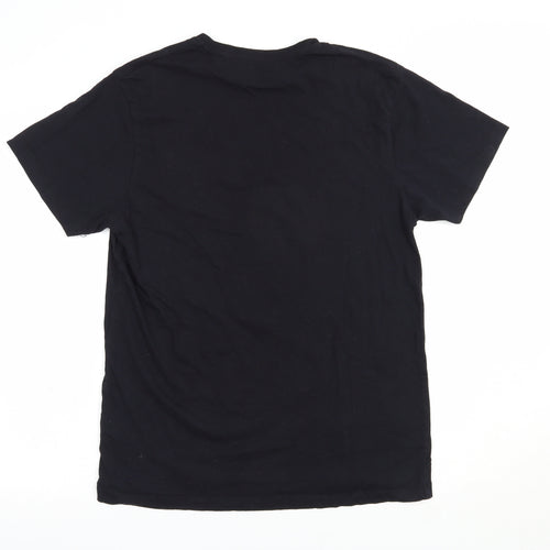 Hallow Scream Womens Black  Cotton Basic T-Shirt Size L Crew Neck - Ghost
