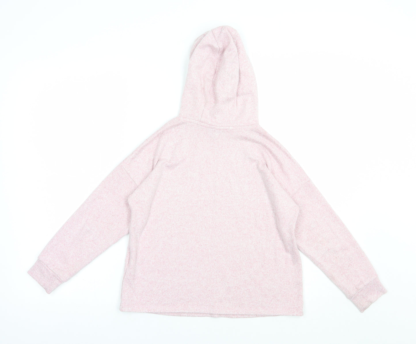 Marks and Spencer Girls Pink  Viscose Pullover Hoodie Size 9-10 Years  Pullover