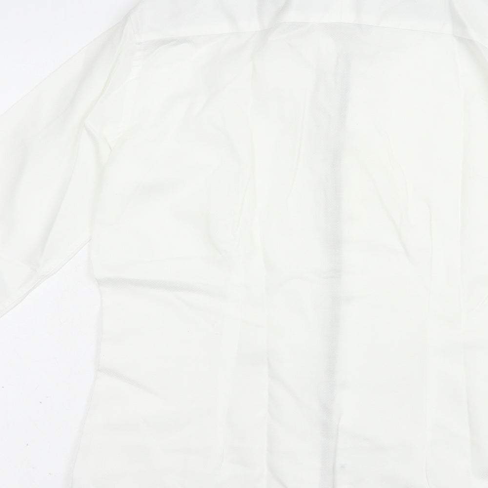NEXT Mens White  Cotton  Dress Shirt Size 14.5 Collared Button