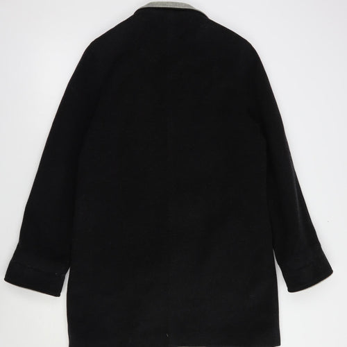 BHS Womens Grey   Pea Coat Coat Size 12  Button