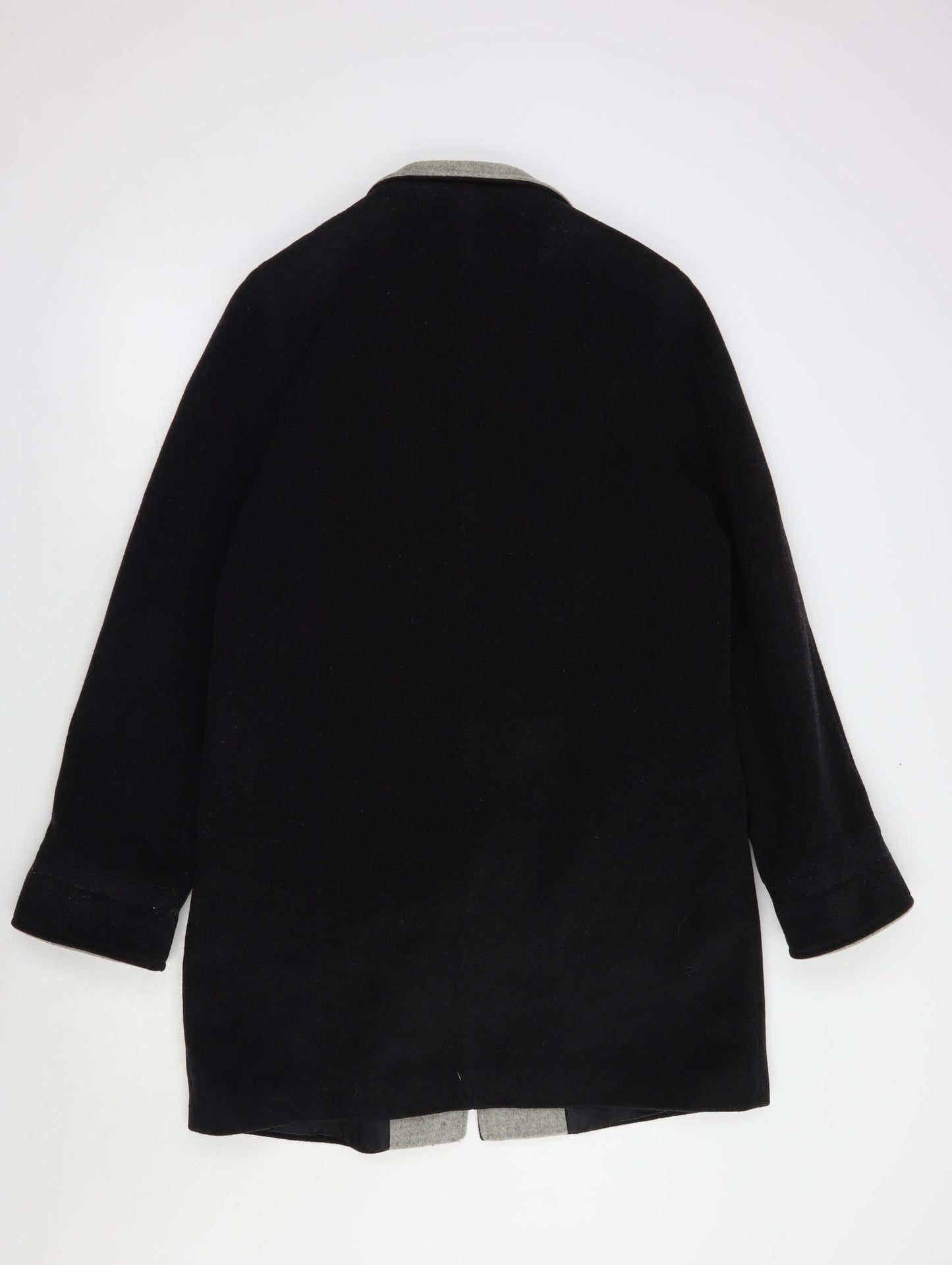 BHS Womens Grey   Pea Coat Coat Size 12  Button
