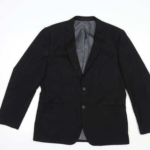 Very Mens Black  Polyester Jacket Blazer Size 42