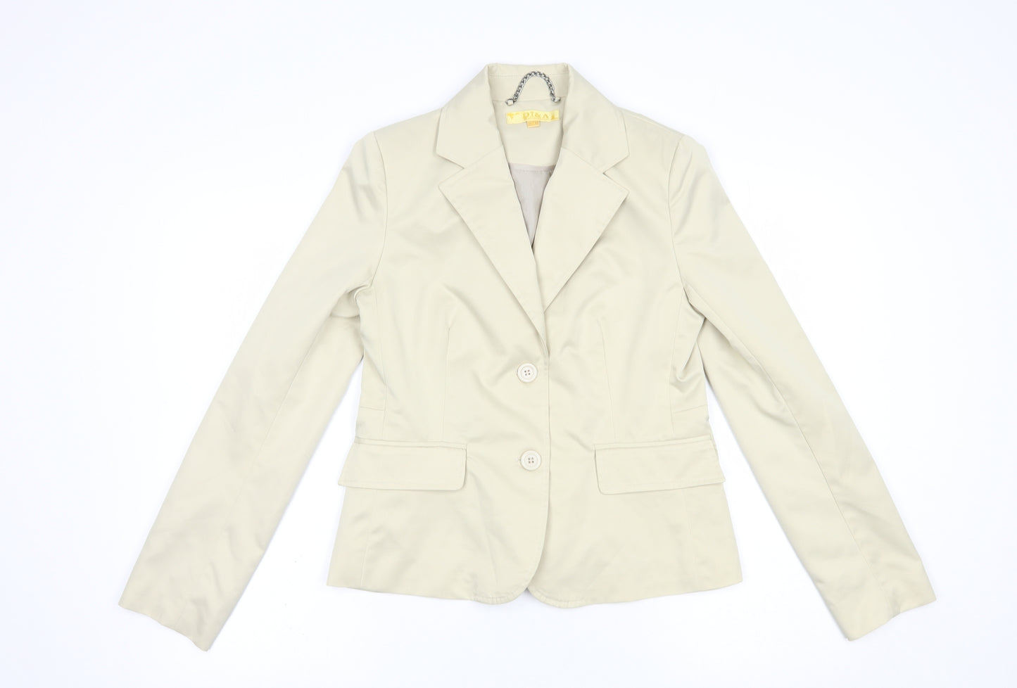 Di & A Womens Beige   Jacket Blazer Size M  Button