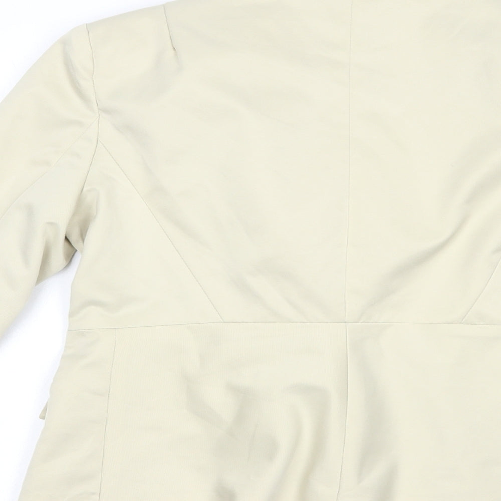 Di & A Womens Beige   Jacket Blazer Size M  Button