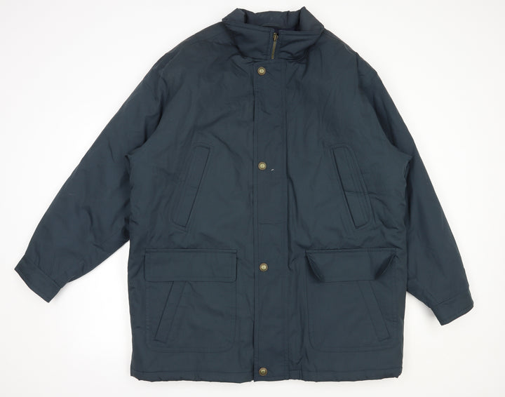 C&A Mens Green   Puffer Jacket Jacket Size L  Zip