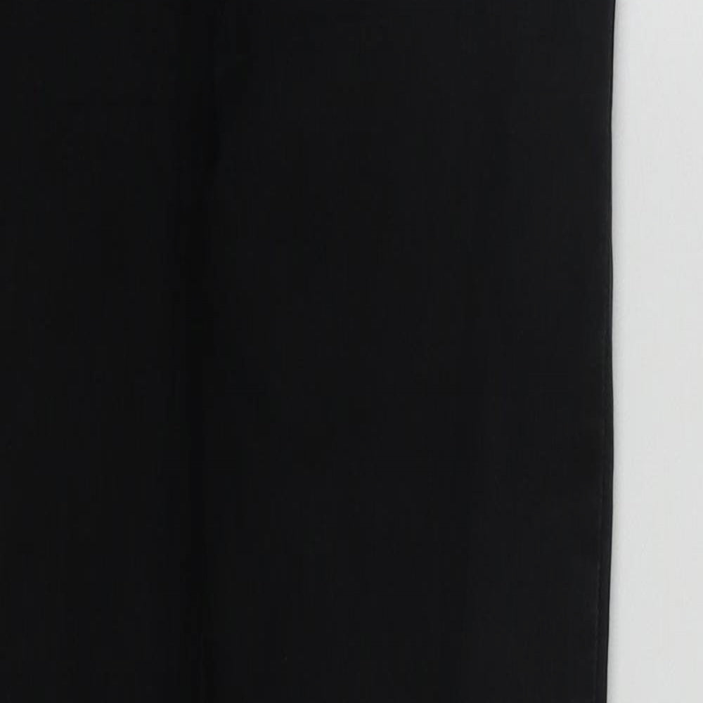 Denim & Co. Womens Black  Cotton Straight Jeans Size 12 L30 in Regular Zip