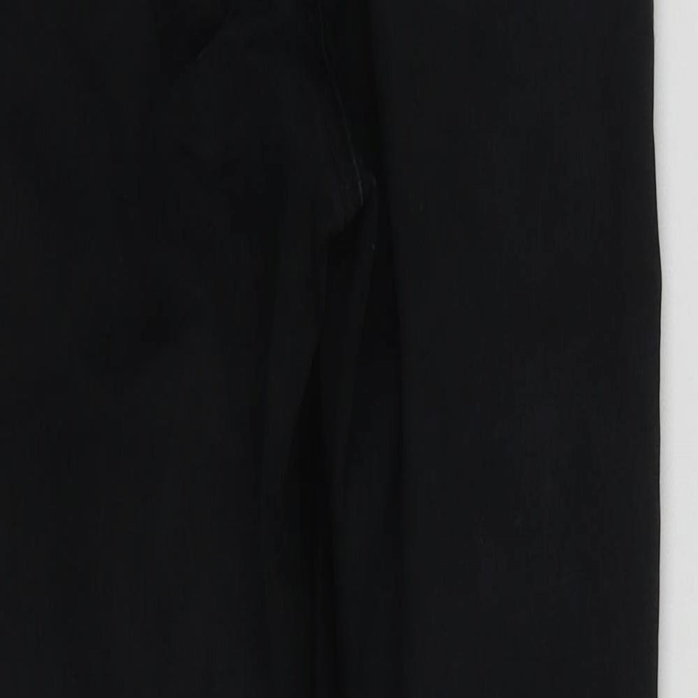 Denim & Co. Womens Black  Cotton Straight Jeans Size 12 L30 in Regular Zip