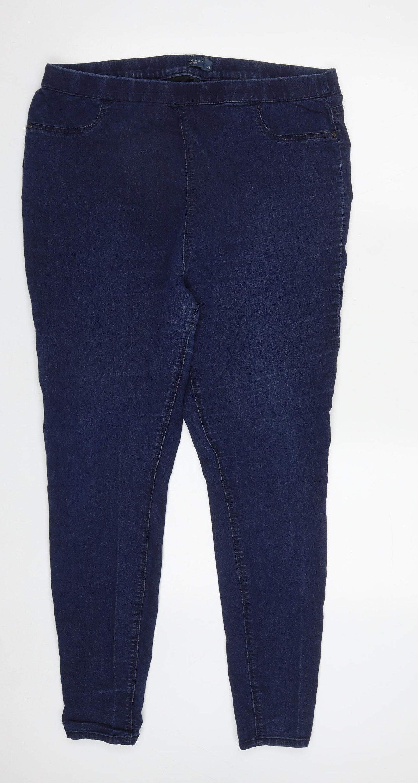 Papaya0 Womens Blue  Cotton Jegging Jeans Size 20 L27 in Regular