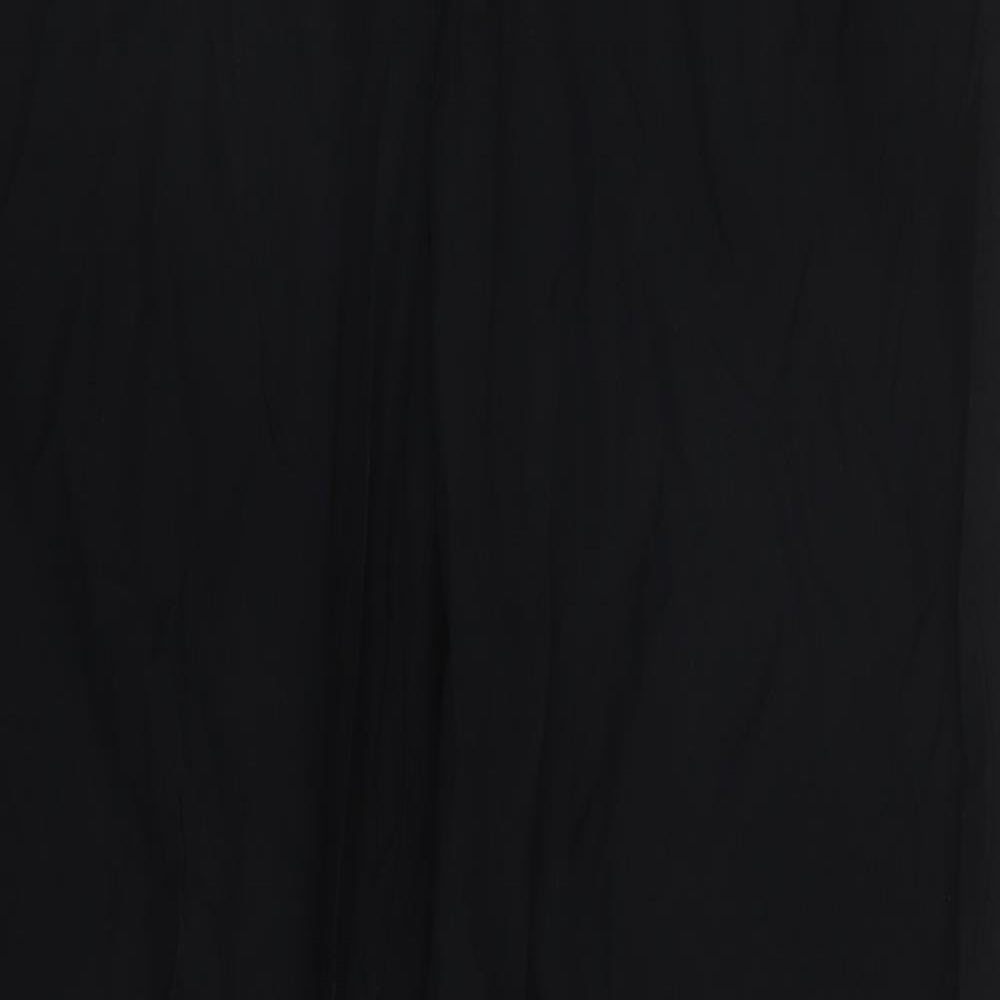 NEXT Womens Black  Cotton Straight Jeans Size 16 L29 in Regular Zip