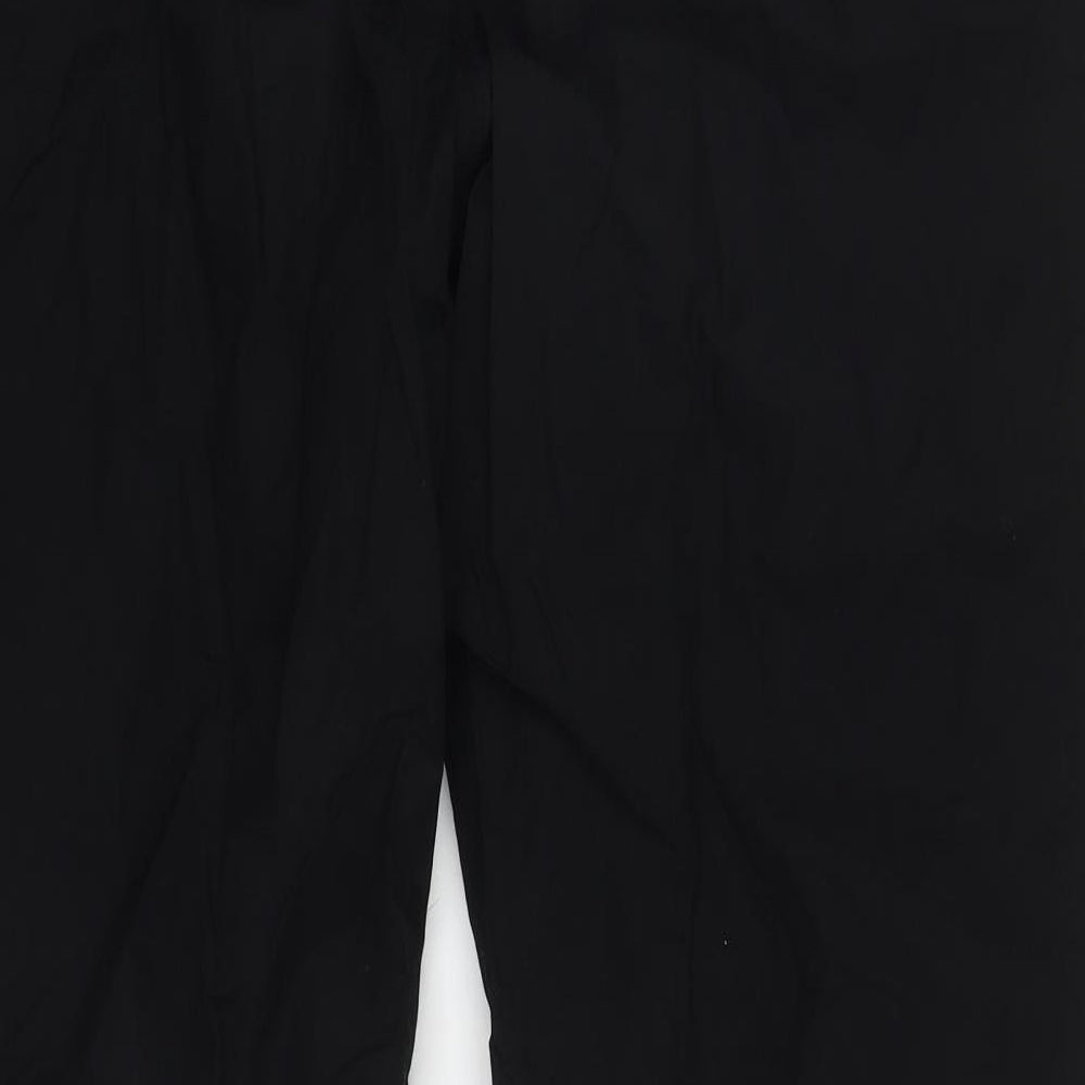 NEXT Womens Black  Cotton Straight Jeans Size 16 L29 in Regular Zip