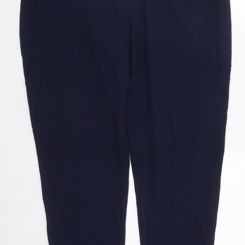 Select Womens Blue  Polyester Trousers  Size 16 L25 in Regular Zip