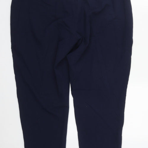 Select Womens Blue  Polyester Trousers  Size 16 L25 in Regular Zip