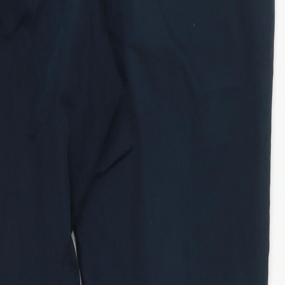 Wallis Womens Blue  Cotton Straight Jeans Size 12 L30 in Regular Zip