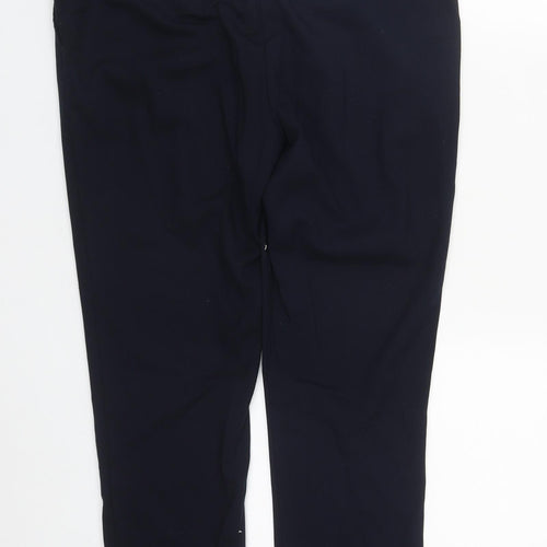 NEXT Womens Blue  Polyester Trousers  Size 10 L26 in Regular Zip