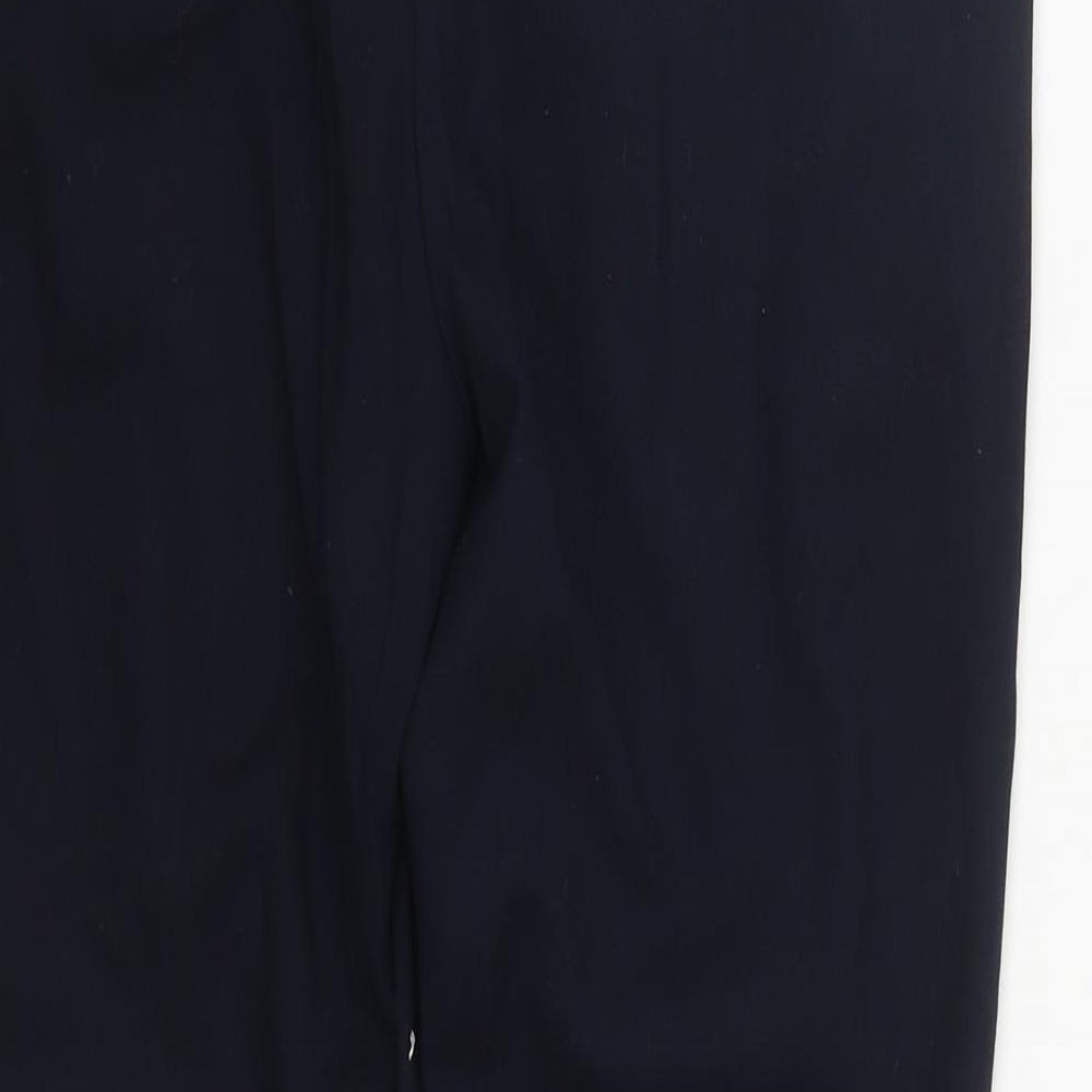 NEXT Womens Blue  Polyester Trousers  Size 10 L26 in Regular Zip