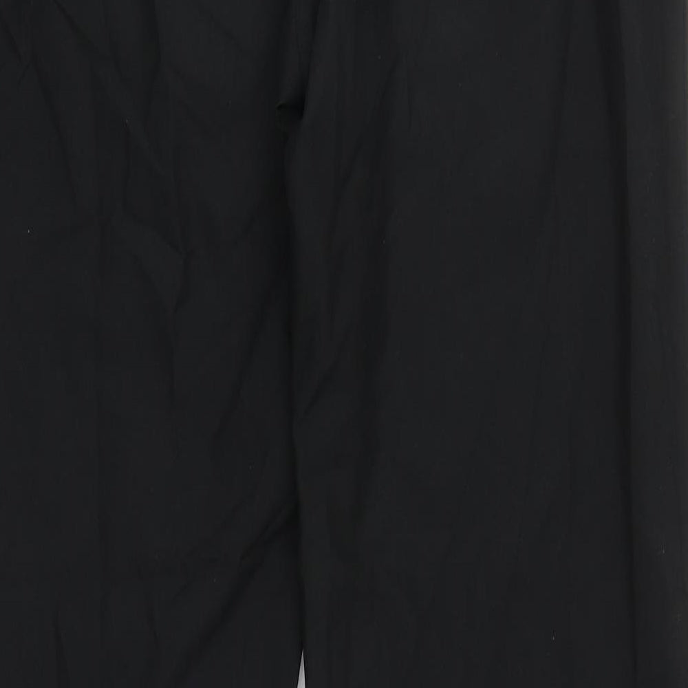 Dorothy Perkins Womens Black  Polyester Trousers  Size 16 L33 in Regular Zip