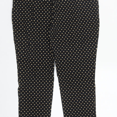 New Look Womens Multicoloured Geometric Viscose Trousers  Size 10 L25 in Regular Zip